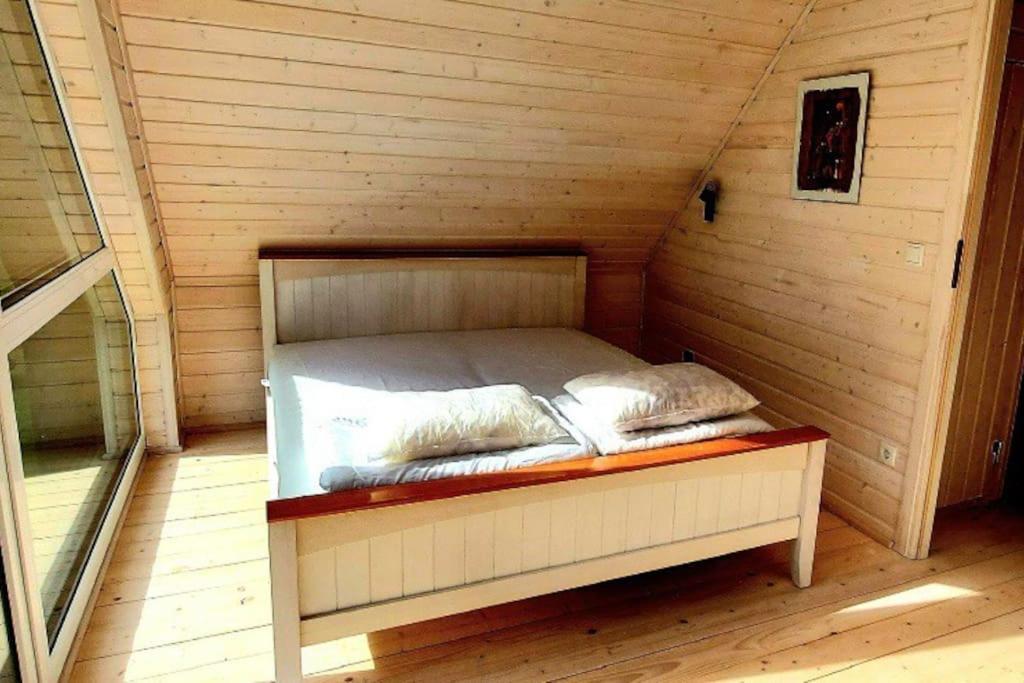 Ferienhaus“ Blaues Wunder“ Am Wasser Mit Grill Nowe Warpno Bagian luar foto